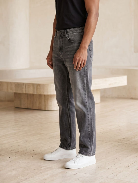 Vintage Grey Straight fit jeans
