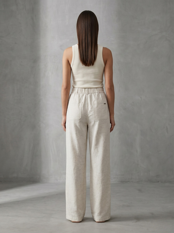 Wideleg Linen Pants