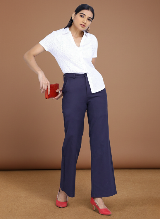 Baggy fit stretchable trouser