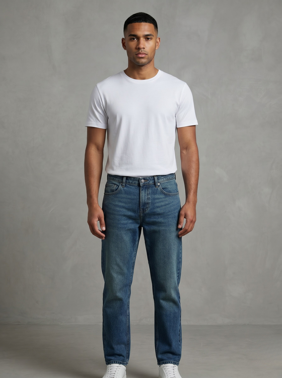 Basic Straight Fit Jeans