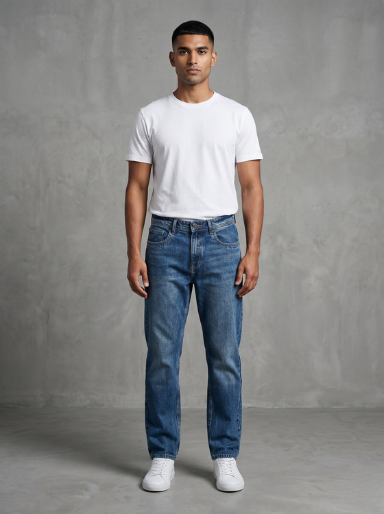 Basic Straight Fit Jeans