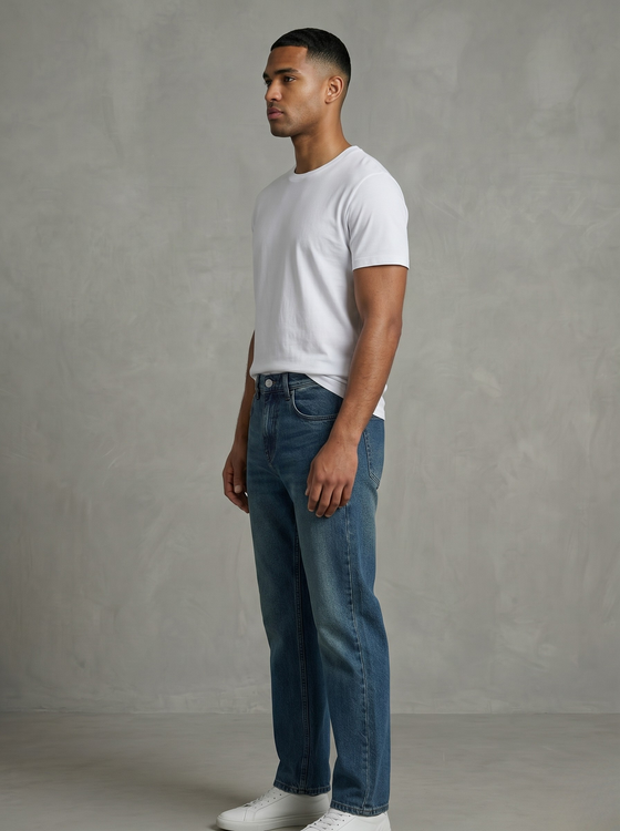Basic Straight Fit Jeans