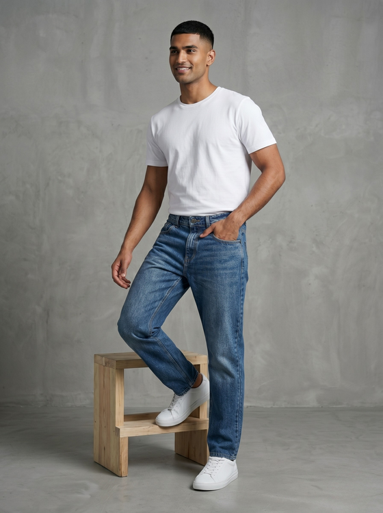 Basic Straight Fit Jeans